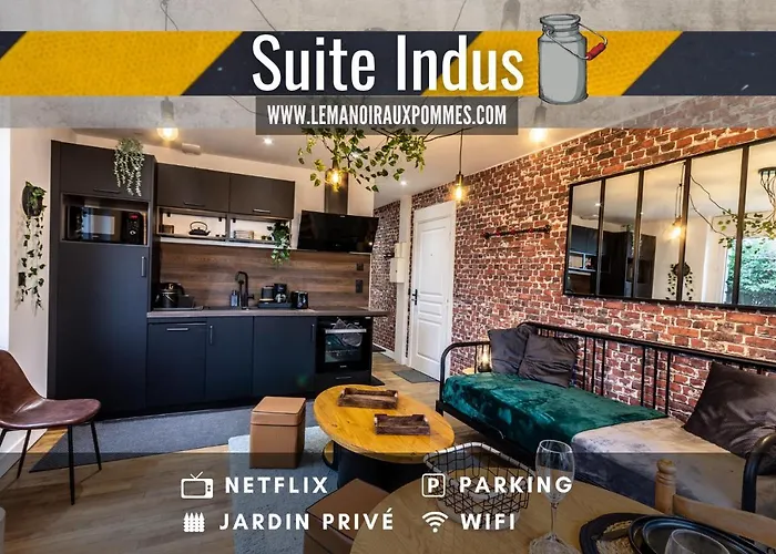 Suite Indus - Jardin, Netflix Et Parking - Le Manoir Aux Pommes